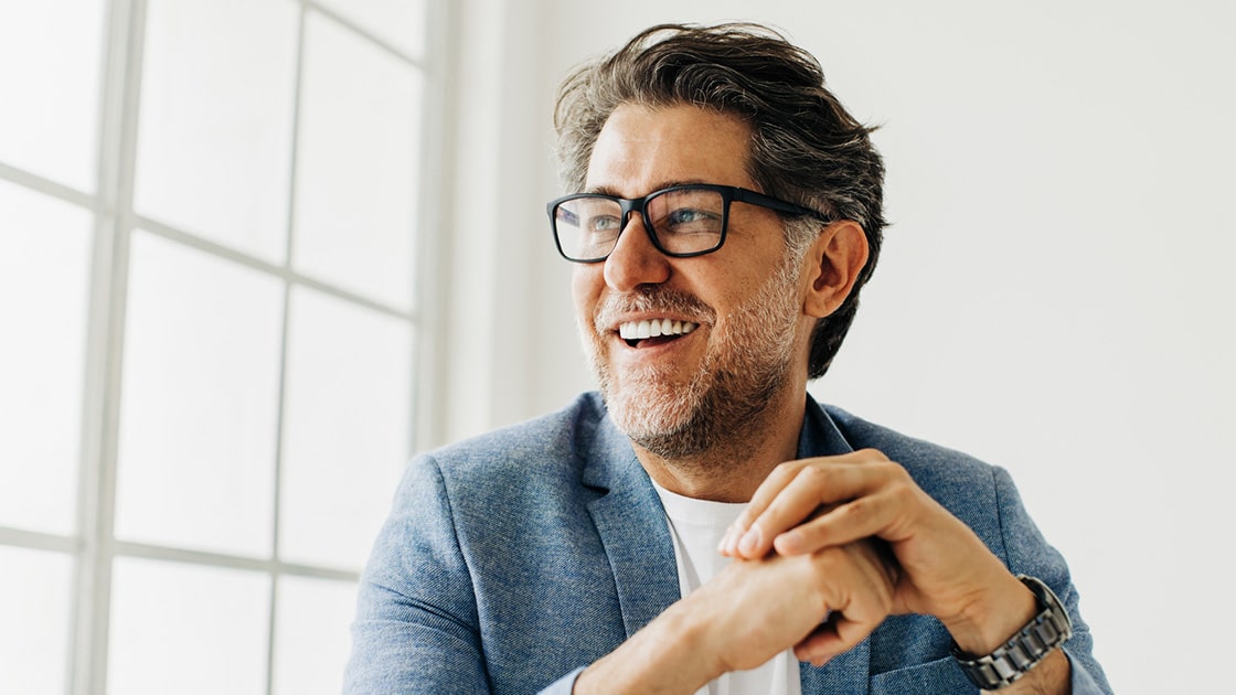 Mature Man with Glasses