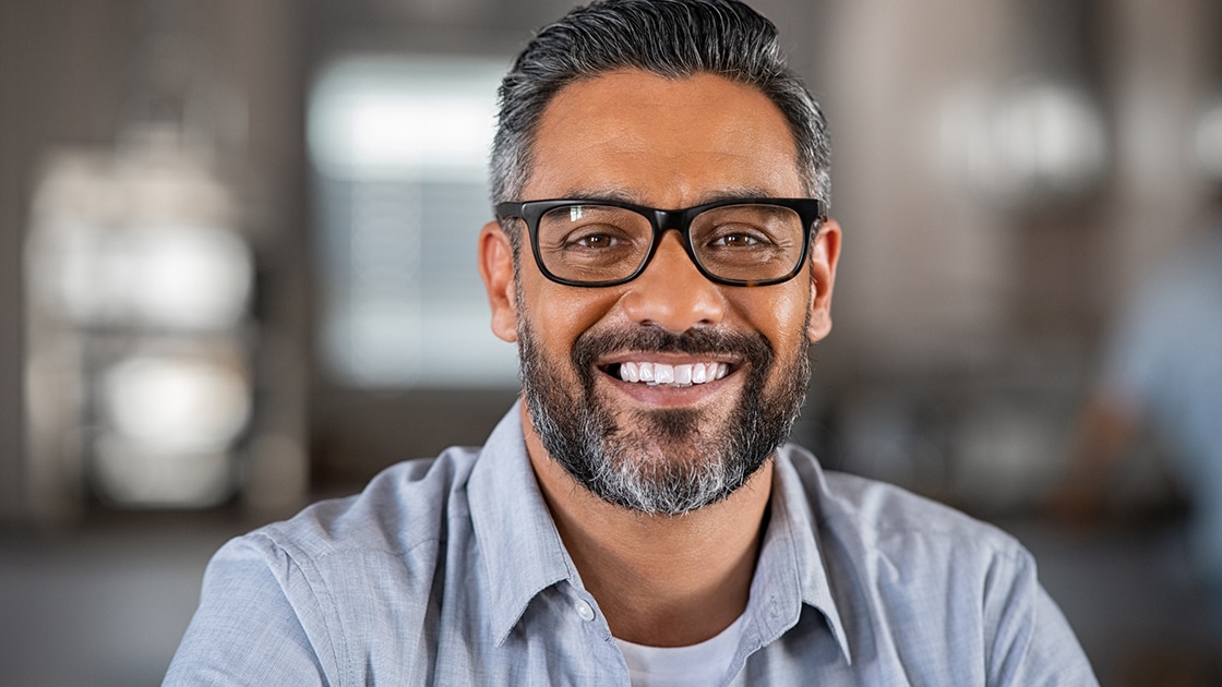 Man with Beautiful White Teeth