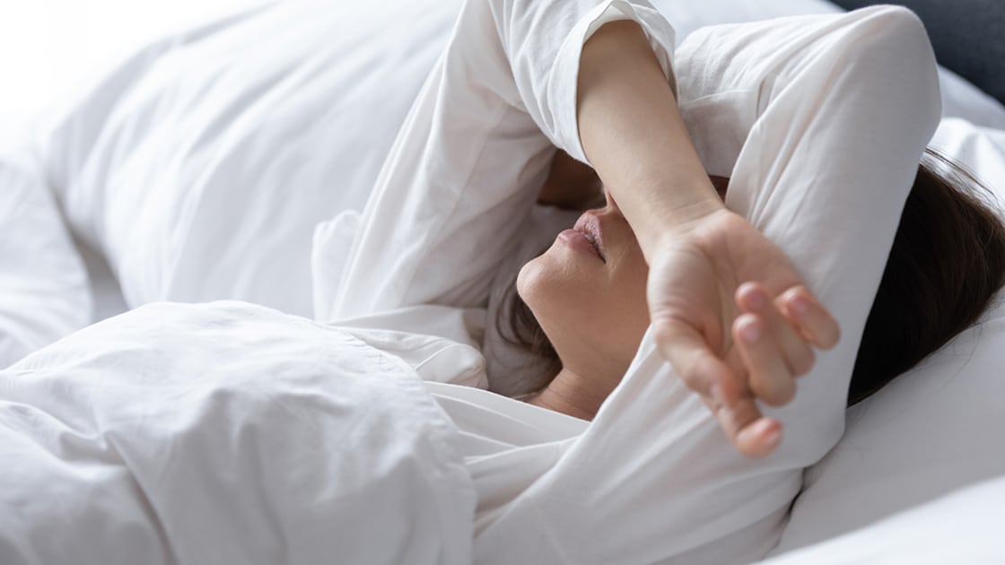 Woman Tired from Lack of Sleep
