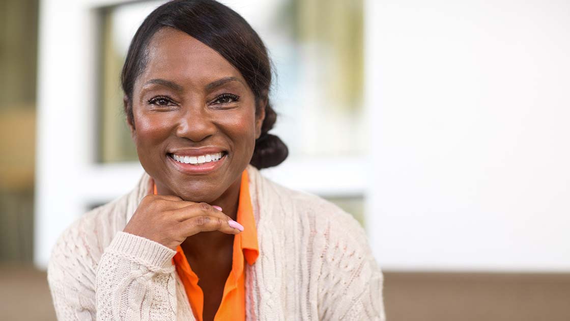 Smiling woman with Healthy Smile